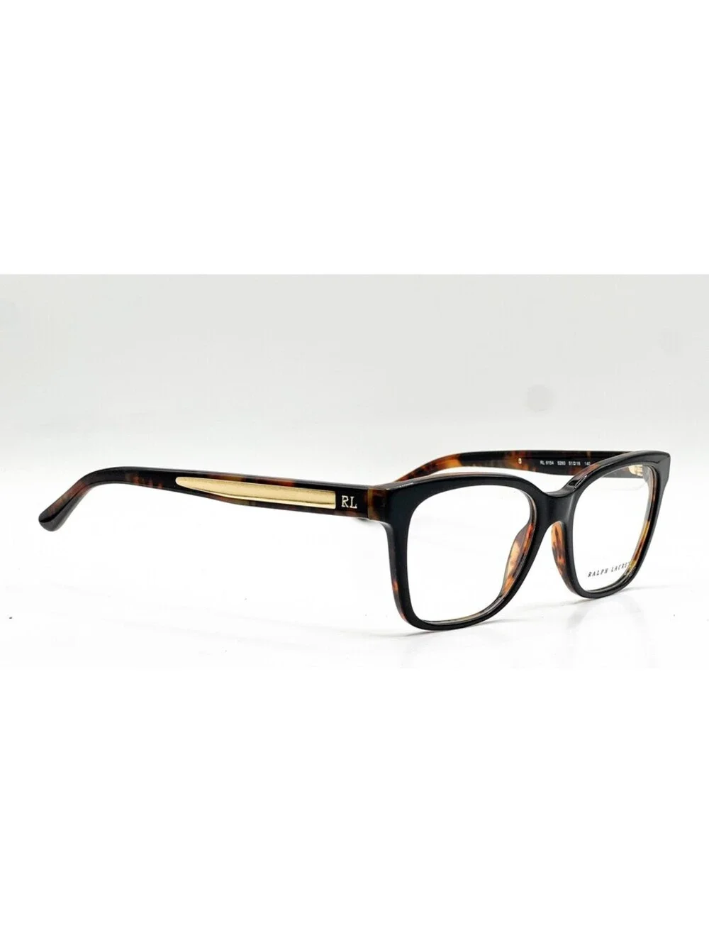 Ralph Lauren Rl 6154 5260 Black/Havana Jerry Authentic Eyeglasses 51-16-140